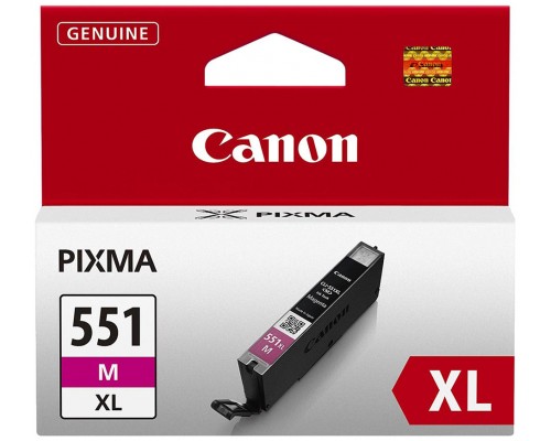 TINTA CANON CLI-551XLM MAGENTA ALTA CAPACIDAD (Espera 4 dias)