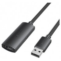 CABLE ALARGADOR USB 2.0 M/H 5 M NEGRO VENTION (Espera 4 dias)