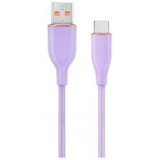 CABLE DE CARGA Y DATOS GEMBIRD USB TIPO C DE SILICONA PREMIUM 1,5 M VIOLETA