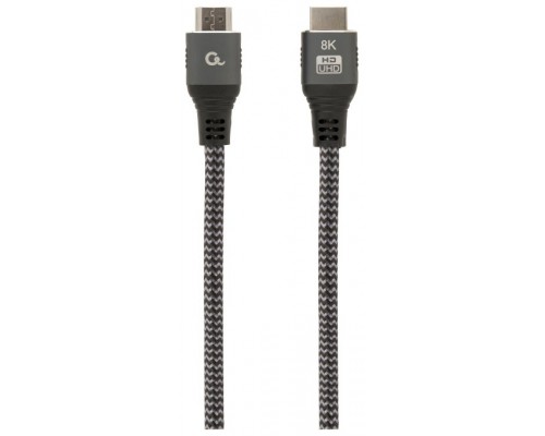 CABLE TRENZADO HDMI 2.1 8K 60HZ GEMBIRD SELECT PLUS SERIES CON ETHERNET 1M NEGRO