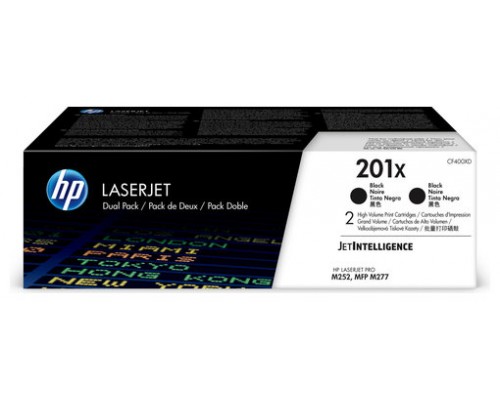 HP Laserjet 201X Pack 2 Toner Negro Alta Capacidad 2800 PaG.