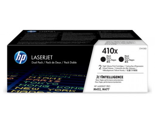 HP Laserjet M377 410X/M477 Pack 2 Toner Negro Alta capacidad