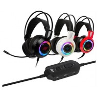 AURICULARES GAMING ABKONCORE CH60 BLACK REAL 7.1 RGB LED (Espera 4 dias)