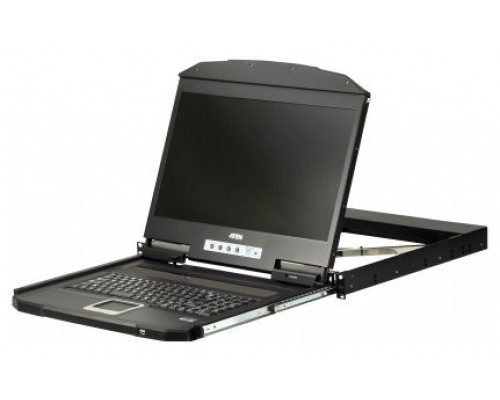 Aten CL3700NW consola de rack 47 cm (18.5") 1920 x 1080 Pixeles Metal, De pl&aacute;stico Negro 1U (Espera 4 dias)