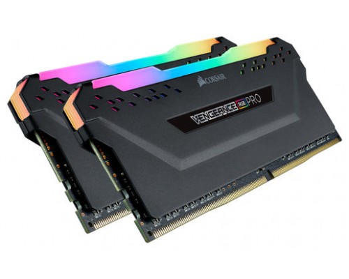 DDR4 16 GB(2X8KIT) 3600 VENGEANCE RGB PRO BLACK CORSAIR (Espera 4 dias)