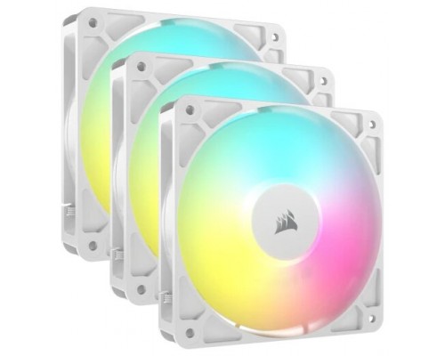 VENTILADOR AUXILIAR RS120 A-RGB 120MM WHITE TRIPLE PACK CORSAIR (Espera 4 dias)