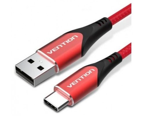 CABLE USB-A A USB-C M-M 1.5 M ROJO VENTION (Espera 4 dias)