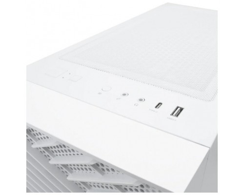 Coolbox Caja Gaming ATX GA300 GRIDLINE White