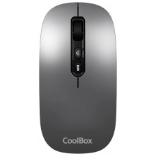 Coolbox Ratón W02-IA Inalámbrico RF+BT Gris