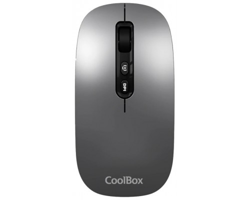 Coolbox Ratón W02-IA Inalámbrico RF+BT Gris
