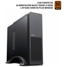 CAJA SOBREMESA MICROATX SLIM T313-1 NEGRO COOLBOX (Espera 4 dias)