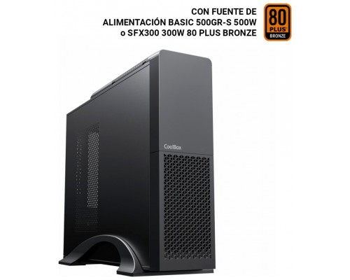 CAJA SOBREMESA/MICRO-ATX COOLBOX T313-1 SLIM 500W (Espera 4 dias)