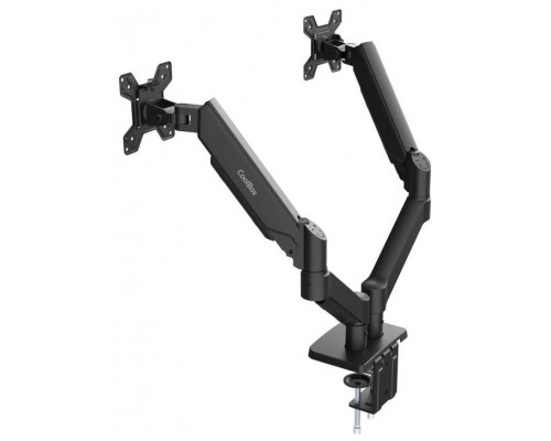 SOPORTE 2 MONITORES 32"" NEGRO COOLBOX (Espera 4 dias)