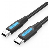 CABLE USB-C 2.0 A MICRO USB M-M 2 M NEGRO VENTION (Espera 4 dias)