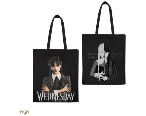 BOLSA TOTE WEDNESDAY 42X38 CM CINEREPLICAS CR2475 (Espera 4 dias)