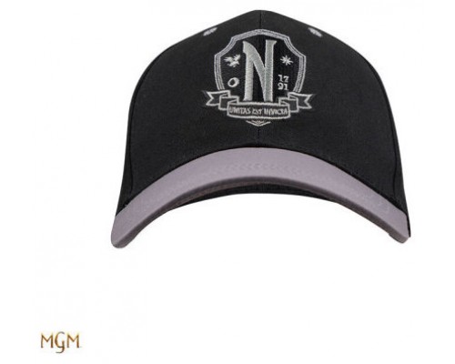 GORRA CON VISERA NEVERMORE ACADEMY NEGRA 54-60 CM (CIRCUNFERENCIA) CINEREPLICAS REDSTRING CR2671 (Espera 4 dias)