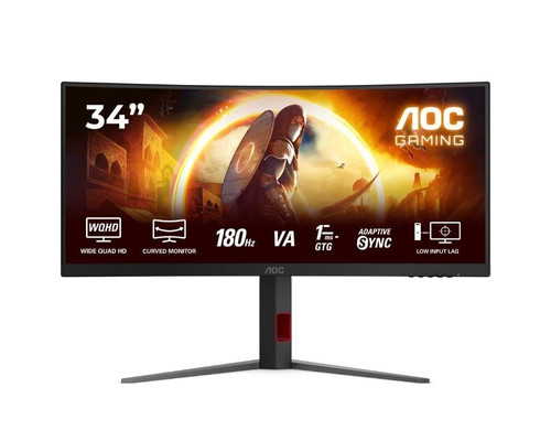 MONITOR 34" CURVO DP HDMI AOC CU34G4 FVA UWQHD MONITOR 34" CURVO DP HDMI AOC CU34G4 FVA UWQHD