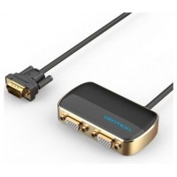 DIVISOR VGA CON ALIMENTACION EXTERNA VGA/M A 2xVGA/H 1 M NEGRO VENTION (Espera 4 dias)