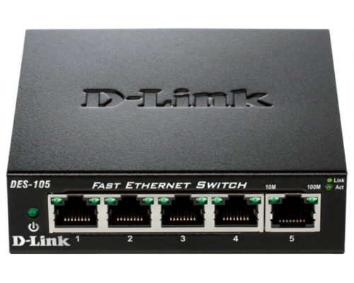 D-Link DES-105 Switch 5x10/100Mbps Metal
