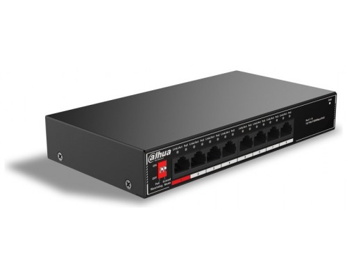 SWITCH IT DAHUA DH-SG1008P 8-PORT UNMANAGED DESKTOP SWITCH WITH 8-PORT POE