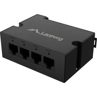 SWITCH LANBERG POE EXT DIN-GE4-BT-90W 1XIN 3XOUT DIN RAIL BT 90W METAL CLIPS