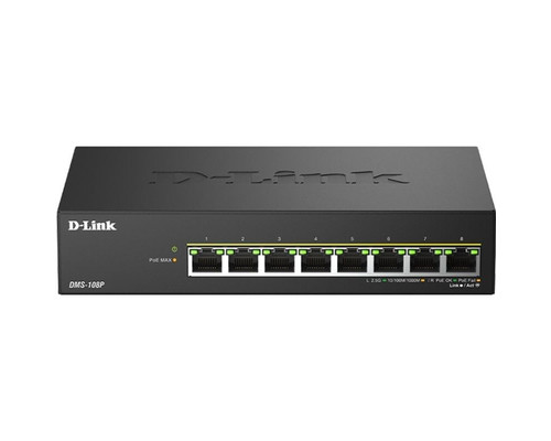 D-Link DMS-108P/E Switch 8x2.5mG PoE 230W