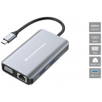 Docking Usb-c Conceptronic Donn21g Hdmi Vga Usb 3.0