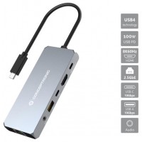 Conceptronic Docking USB-C 6in1 USB4 40Gbps  1xHDMI 8K 2xUSB-A 10Gbps 1xUSB-C 10Gbps 1xRJ45 2.5Gb  1xAudio 1xUSB-C Alimentacion 100W