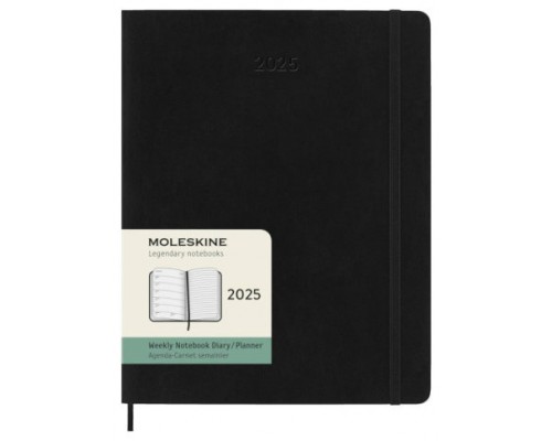 AGENDA 2025 TAPA BLANDA 12 MESES SEMANAL XL (19 X 25 CM) NEGRA MOLESKINE DSB12WN4Y25 (Espera 4 dias)