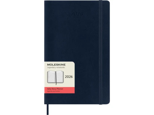 AGENDA 2026 TAPA BLANDA 12 MESES DIARIA L (13 X 21 CM) AZUL ZAFIRO MOLESKINE DSB2012DC3Y26 (Espera 4 dias)