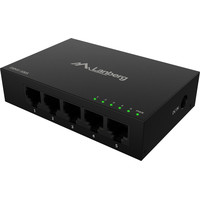 SWITCH LANBERG 5 PTOS 1GB/S GIGABIT ETHERNET DESKTOP 12V SIN GESTION
