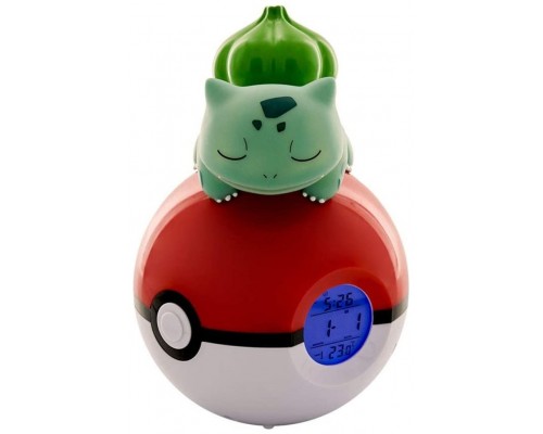 RELOJ DESPERTADOR BULBASAUR EN POKEBALL 18 CM TEKNOFUN 811367 (Espera 4 dias)