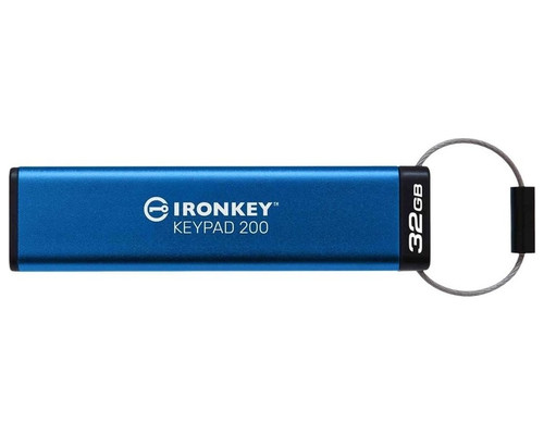 Kingston Technology IronKey Keypad 200 unidad flash USB 32 GB USB tipo A 3.2 Gen 1 (3.1 Gen 1) Azul (Espera 4 dias) Kingston Technology IronKey Keypad 200 unidad flash USB 32 GB USB tipo A 3.2 Gen 1 (3.1 Gen 1) Azul (Espera 4 dias)