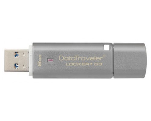 USB DISK 8 GB DATATRAVELER LOCKER+ G3 USB 3.0 KINGSTON (Espera 4 dias)