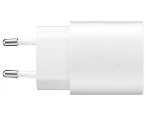 CARGADOR SAMSUNG USB-C 25W WHITE SIN CABLE