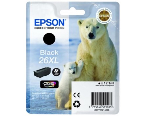 TINTA EPSON C13T26214010 Nº26XL NEGRO (Espera 4 dias)