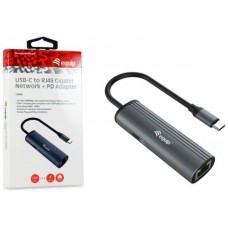 ADAPTADOR USB-C  A RJ45 GIGABIT EQUIP  USBC PD MAX 100W WAKEONLAN· (Espera 4 dias)