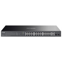 TP-LINK ES228GP OMADA 28-PORT GIGABIT EASY MANAGED SWITCH WITH 24-PORT POE+ PORT: 24&times; GIGABIT POE+ PORTS, 2X GIGABIT NON-POE PORTS, 2&times; GIGABIT SFP PORTS (Espera 4 dias)