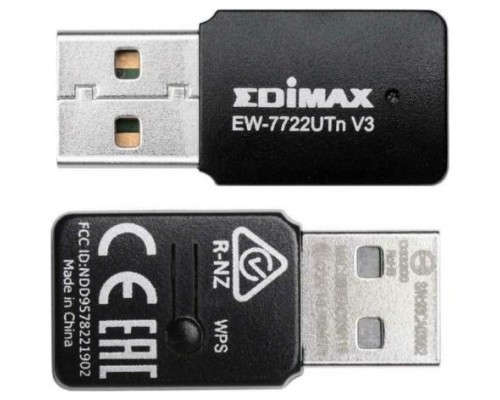 ADAPTADOR RED EDIMAX EW-7722UTNV3 USB2.0 (Espera 4 dias)