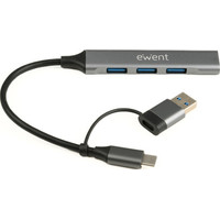 HUB EWENT EW1154 USB-C 3.2 GEN1 5GBPS 1XUSB-A 3.2 3XUSB-A 2.0 ALUMINIO HUB EWENT EW1154 USB-C 3.2 GEN1 5GBPS 1XUSB-A 3.2 3XUSB-A 2.0 ALUMINIO
