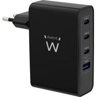EWENT Cargador Gan Fast 100W 4 USB