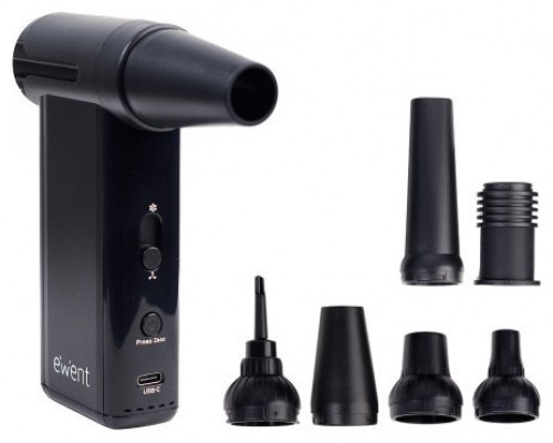 EWENT PISTOLA DE AIRE COMPRIMIDO 8 VELOCIDADES, ASPIRADOR, BOMBA DE VACIO E INFLADOR (130000 RPM) (Espera 4 dias)