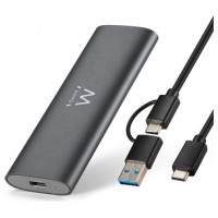 Ewent EW7061 caja para disco duro externo Caja externa para unidad de estado s&oacute;lido (SSD) Gris Oscuro (Espera 4 dias)