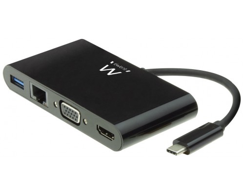 Ewent DOCKING STATION 4K USB-C a HDMI/VGA/HUB/USB