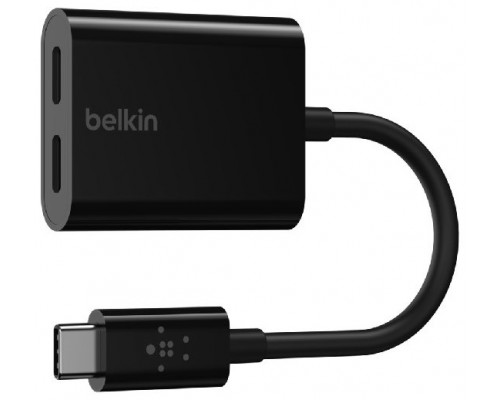 Adaptador Belkin F7u081btblk Usb-c De Audio Y Carga