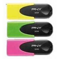 USB 2.0 PNY NEON 3x 64GB PACK