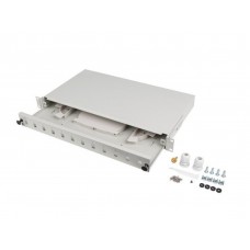 PATCH PANEL LANBERG 1U 19" FIBRA OPTICA 12 PTS SC SIMPLEX O 12 LC DUPLEX GR+ACC