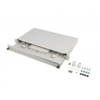 PATCH PANEL LANBERG 1U 19" FIBRA OPTICA 24 PTS SC SIMPLEX O 24 LC DUPLEX GR+ACC