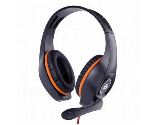 AURICULARES GEMBIRD NARANJA- NEGRO 3,5MM