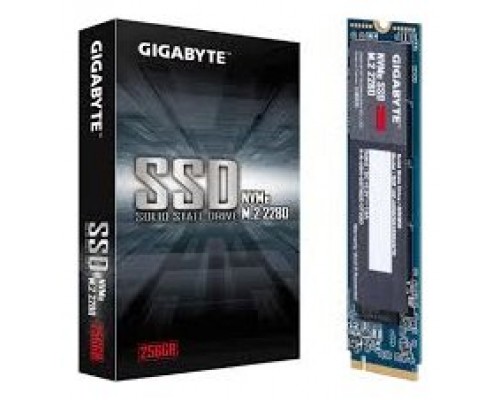 SSD M.2 2280 GIGABYTE 256GB NVME  PCIE3.0X4 R1700/W1100 MB/s (Espera 4 dias)